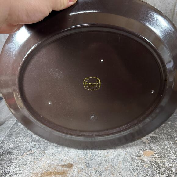Franciscan Madeira Earthenware Oval Chop/Serving Platter c1967 USA 13.5"x11.5" - Picture 5 of 7